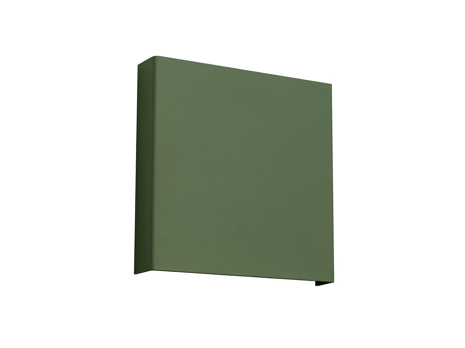Appliques VANTA minimaliste en acier - 2 sources lumineuses - L.15 x H.15 cm - vert olive