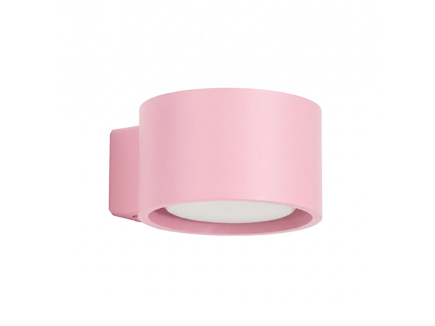 Applique minimaliste en aluminium - 1 sources lumineuses - L.10 x H.6 cm - rose