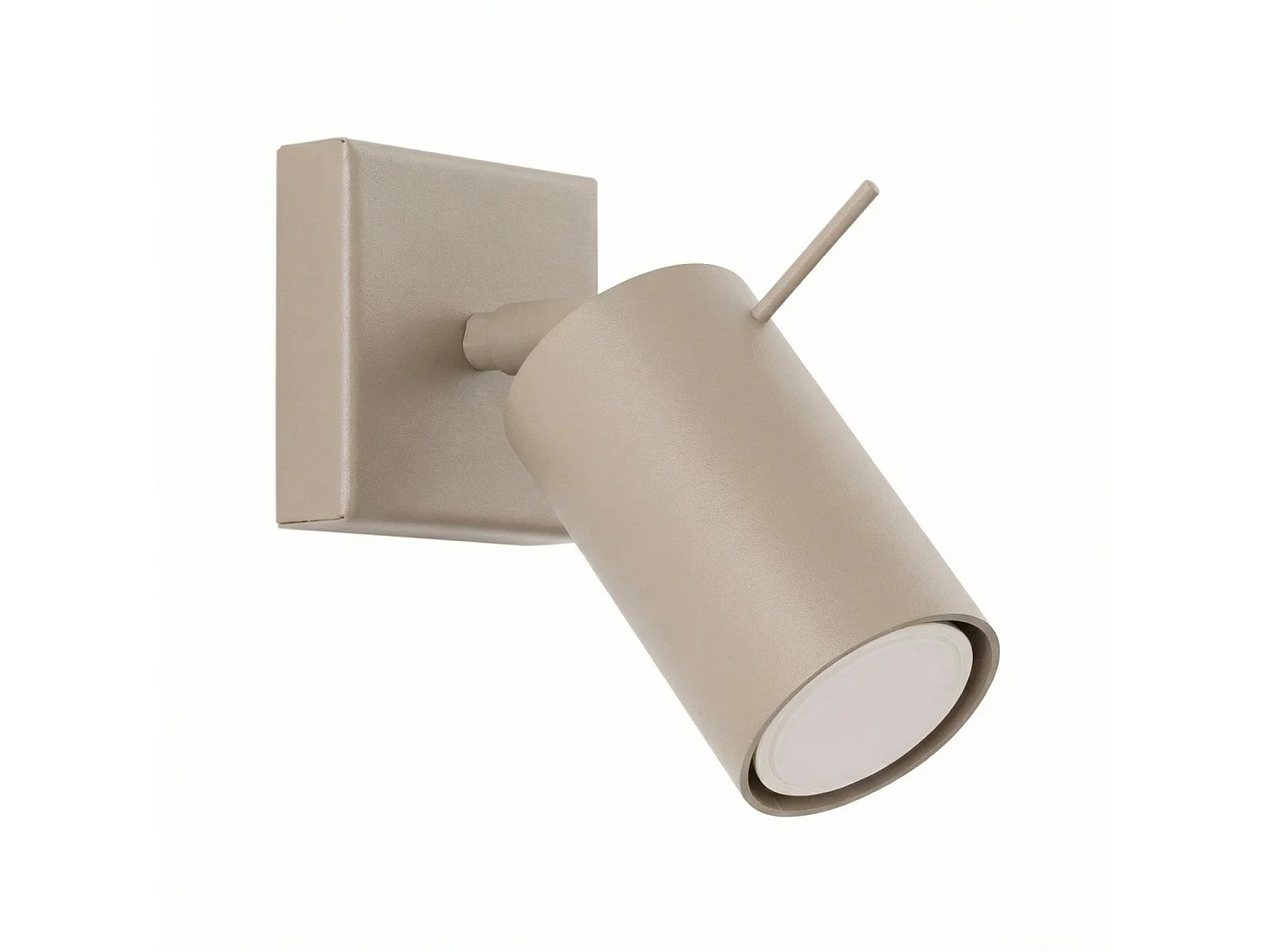 Applique moderne en acier - 1 sources lumineuses - L.8 x H.8 cm - taupe
