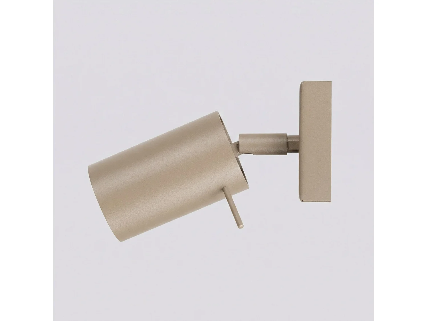 Applique moderne en acier - 1 sources lumineuses - L.8 x H.8 cm - taupe