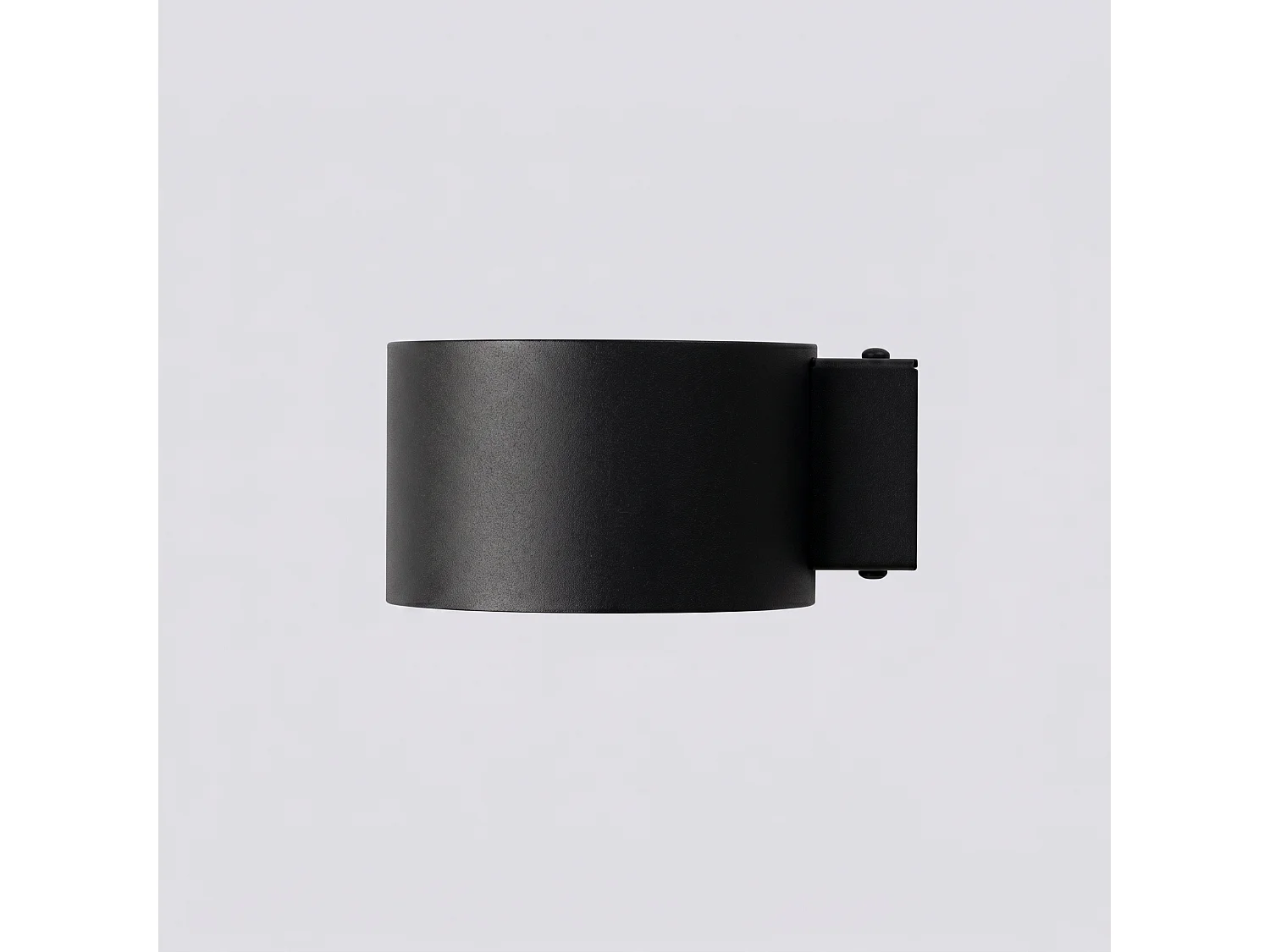 Applique minimaliste en aluminium - 1 sources lumineuses - L.10 x H.6 cm - noir