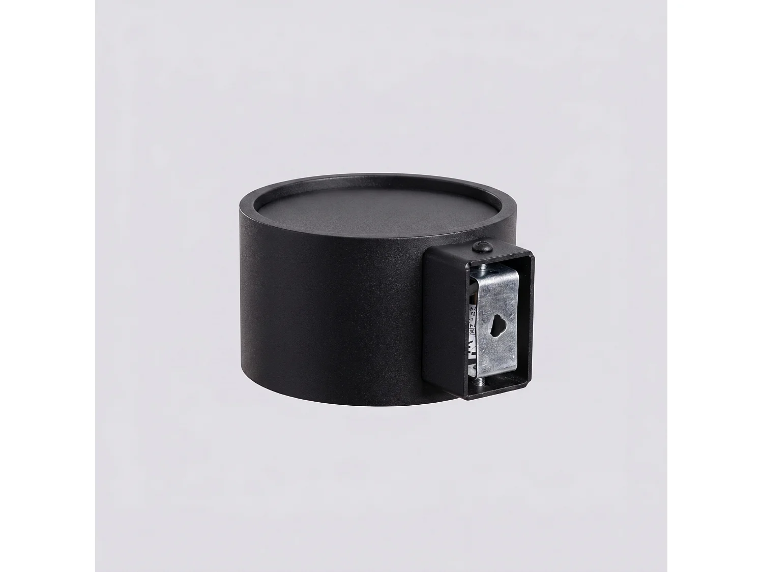Applique minimaliste en aluminium - 1 sources lumineuses - L.10 x H.6 cm - noir