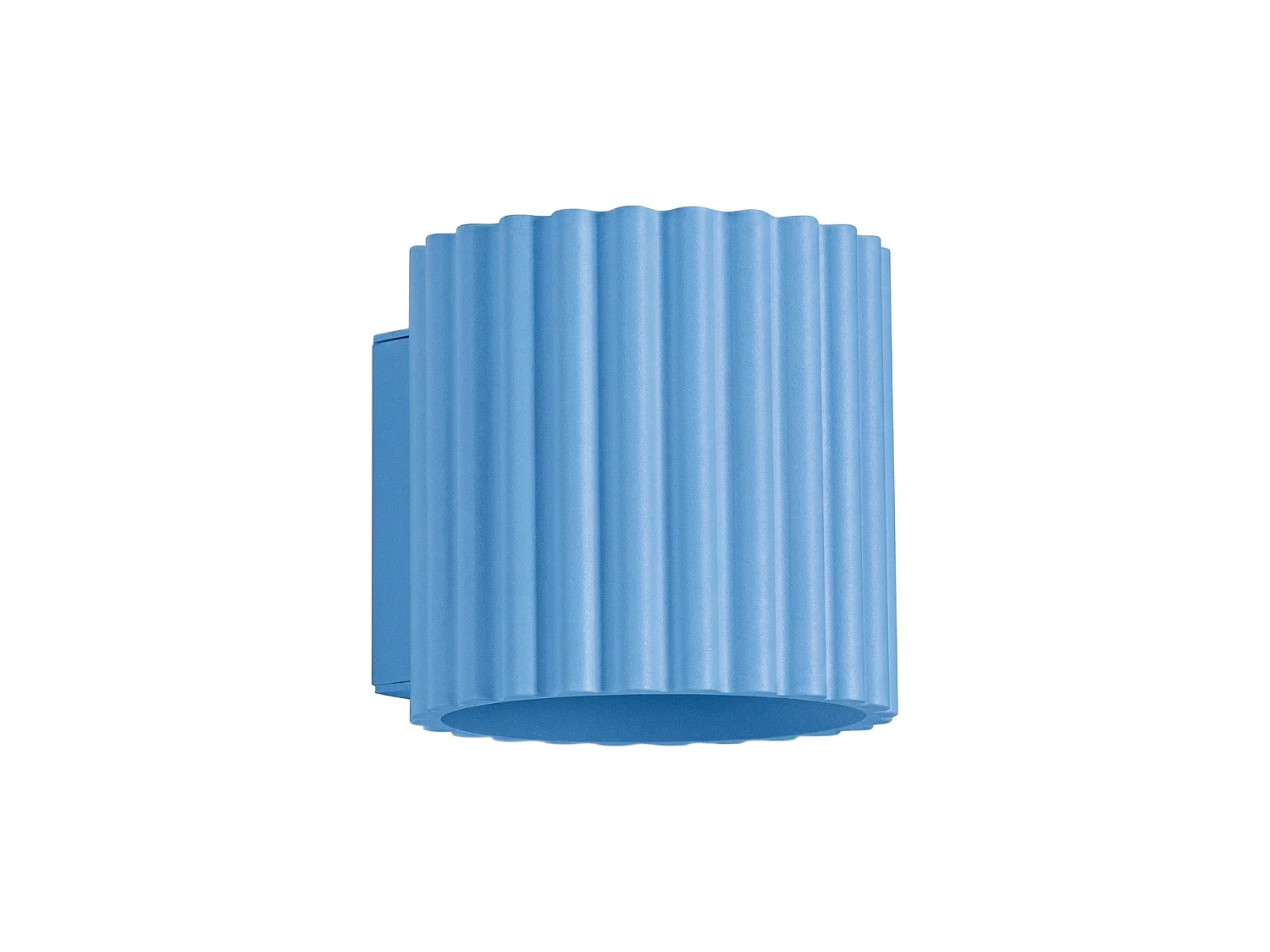 Applique minimaliste en aluminium - 1 sources lumineuses - L.10 x H.10 cm - bleu clair