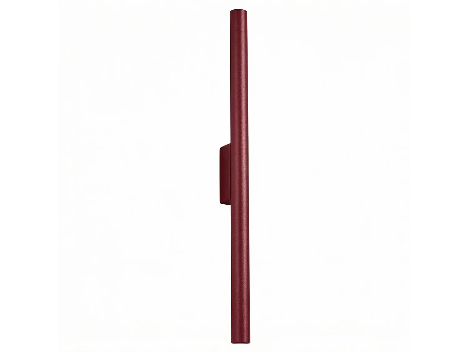 Applique moderne en acier - 2 sources lumineuses - L.2,5 x H.50 cm - bordeaux