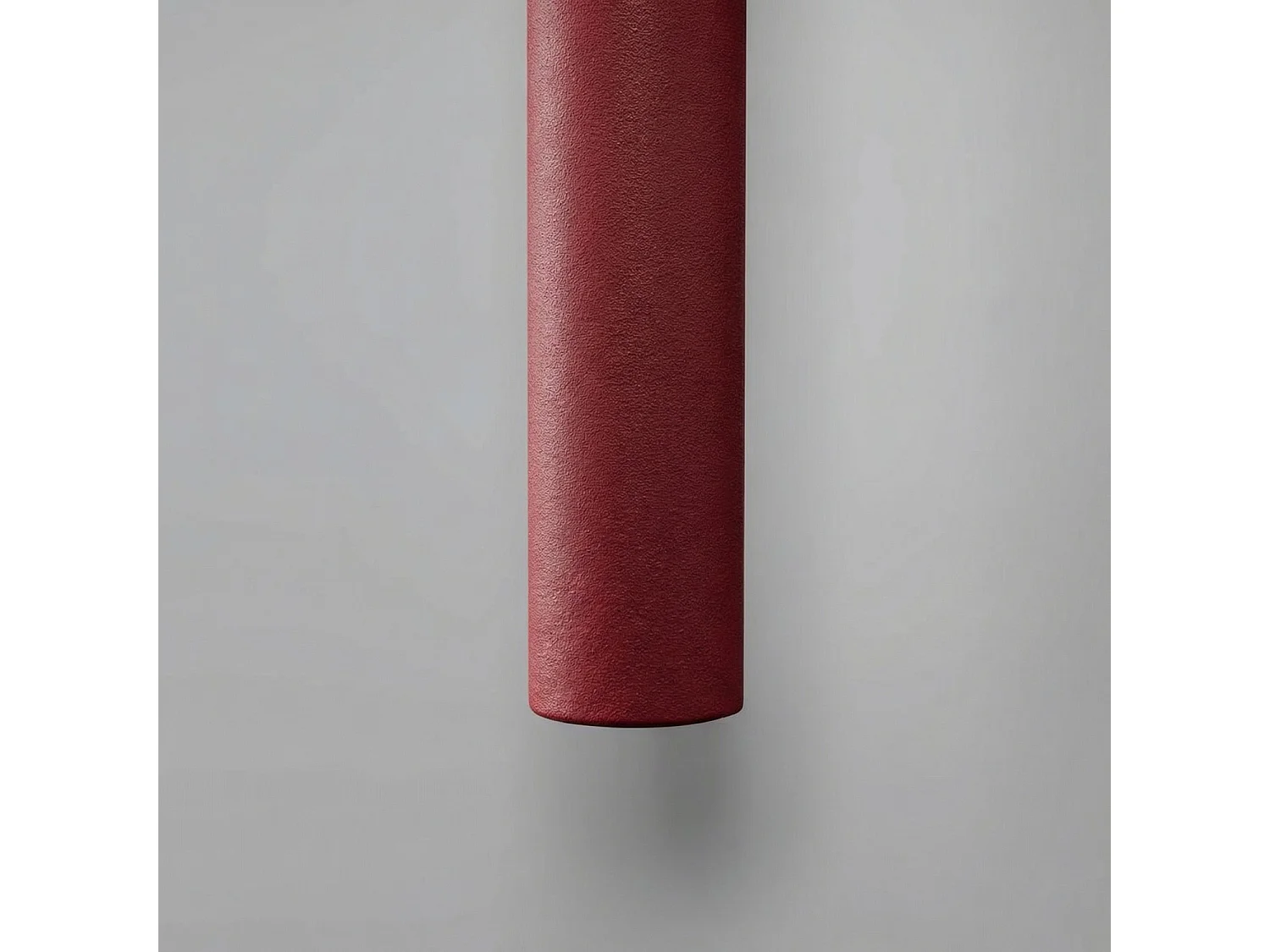 Applique moderne en acier - 2 sources lumineuses - L.2,5 x H.50 cm - bordeaux