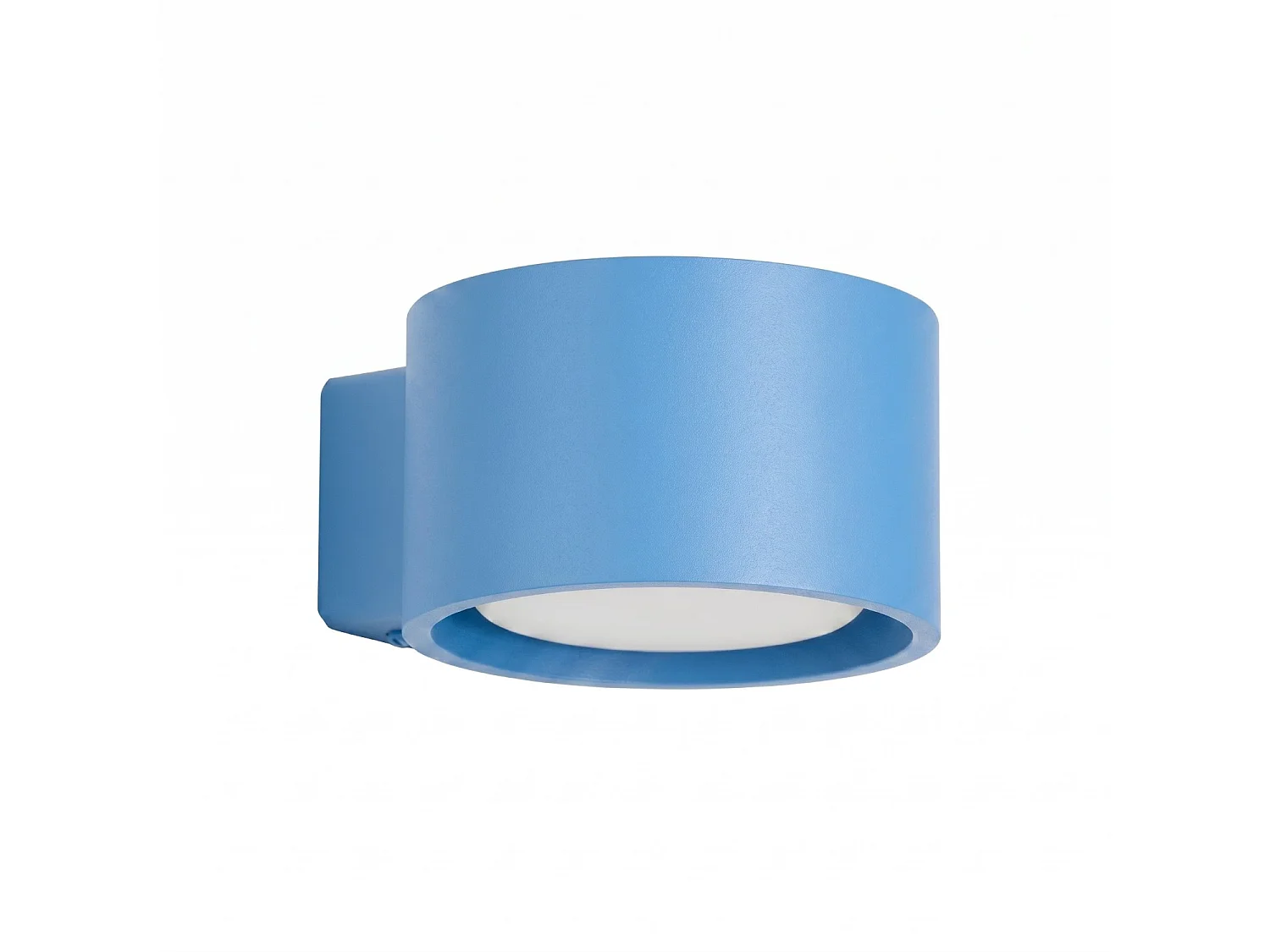 Applique minimaliste en aluminium - 1 sources lumineuses - L.10 x H.6 cm - bleu clair