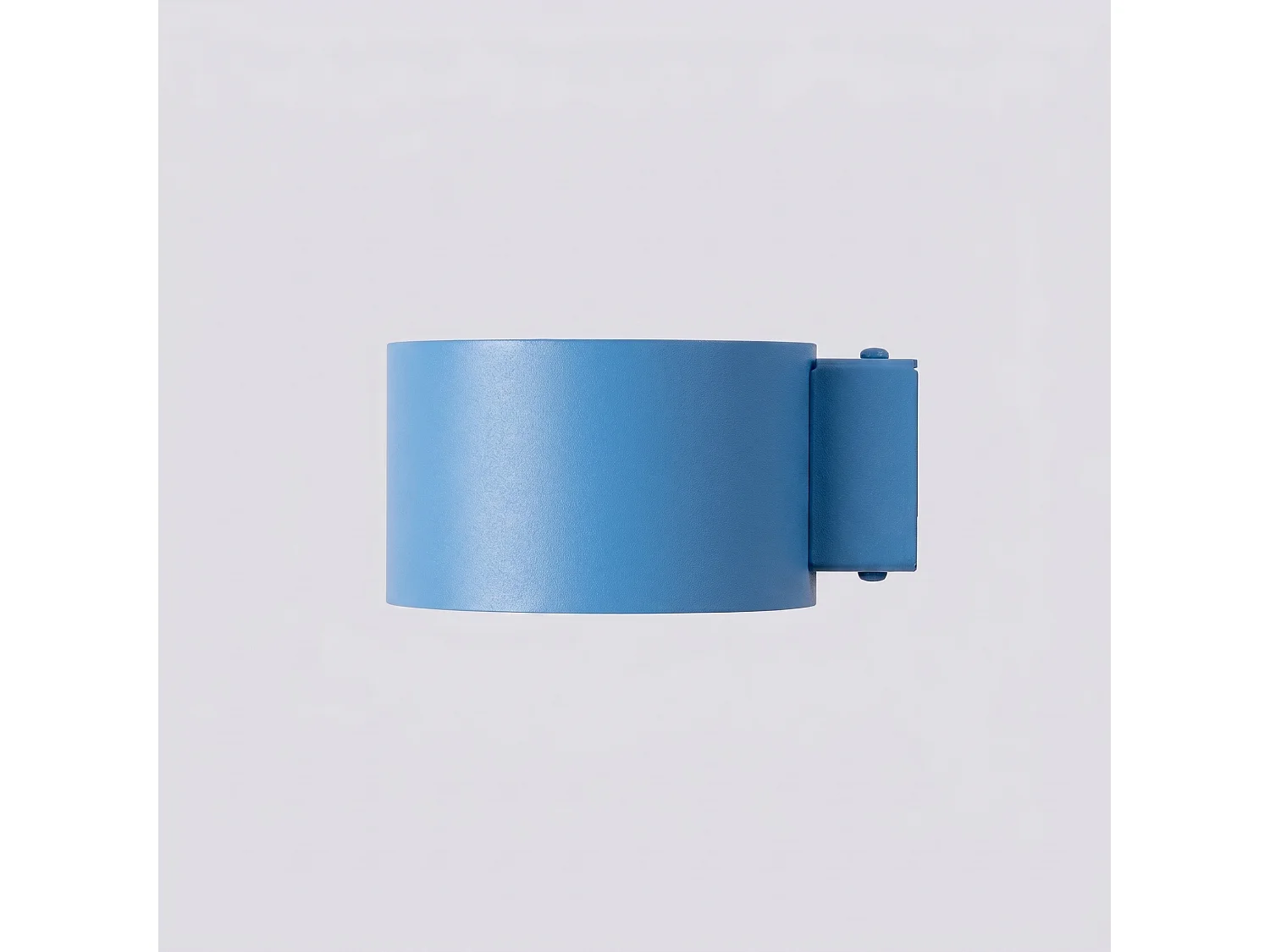Applique minimaliste en aluminium - 1 sources lumineuses - L.10 x H.6 cm - bleu clair