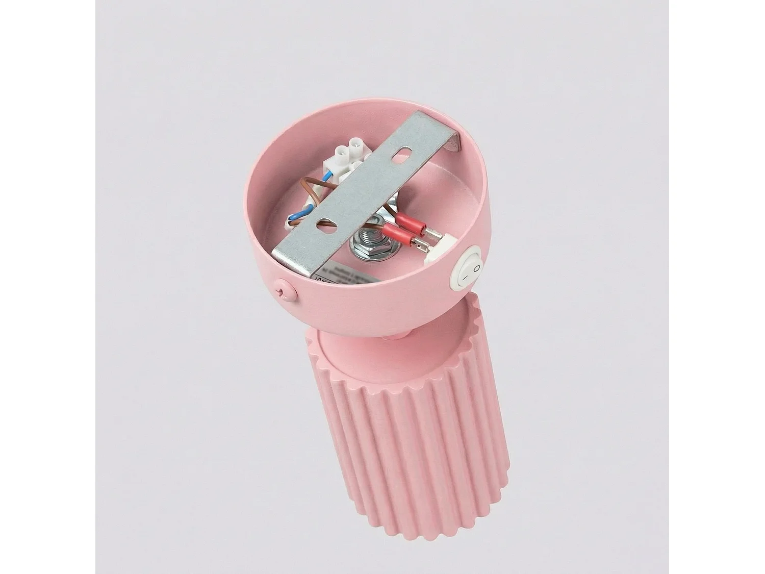 Applique minimaliste en aluminium - 1 sources lumineuses - L.8 x H.16 cm - rose