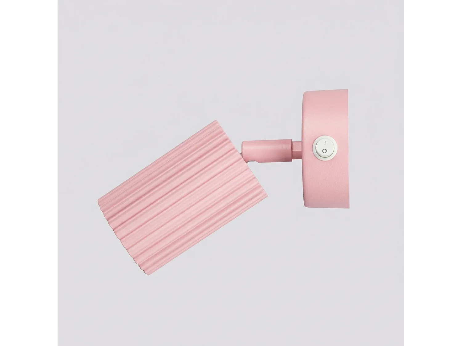 Applique minimaliste en aluminium - 1 sources lumineuses - L.8 x H.16 cm - rose