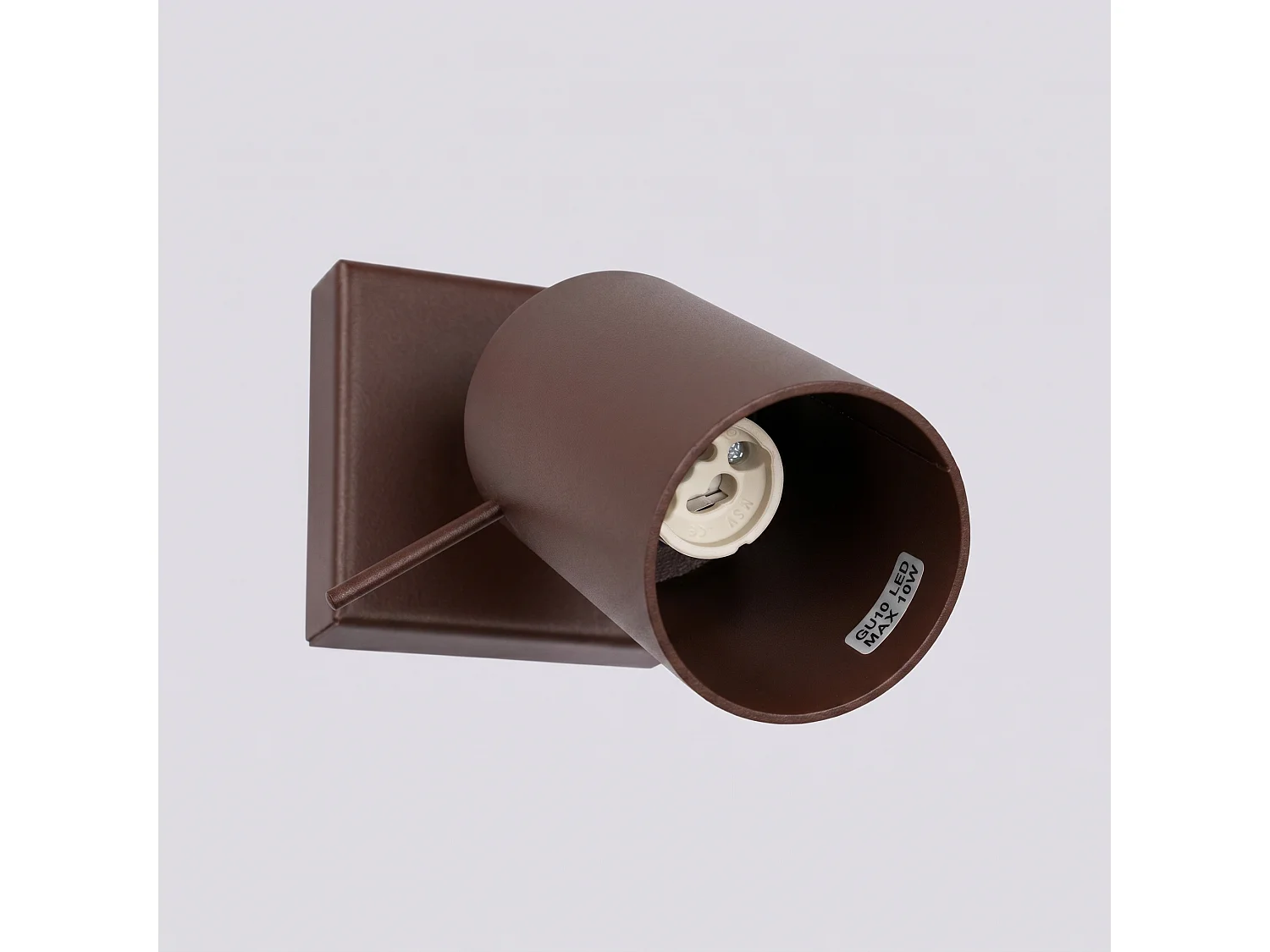 Applique moderne en acier - 1 sources lumineuses - L.8 x H.8 cm - marron