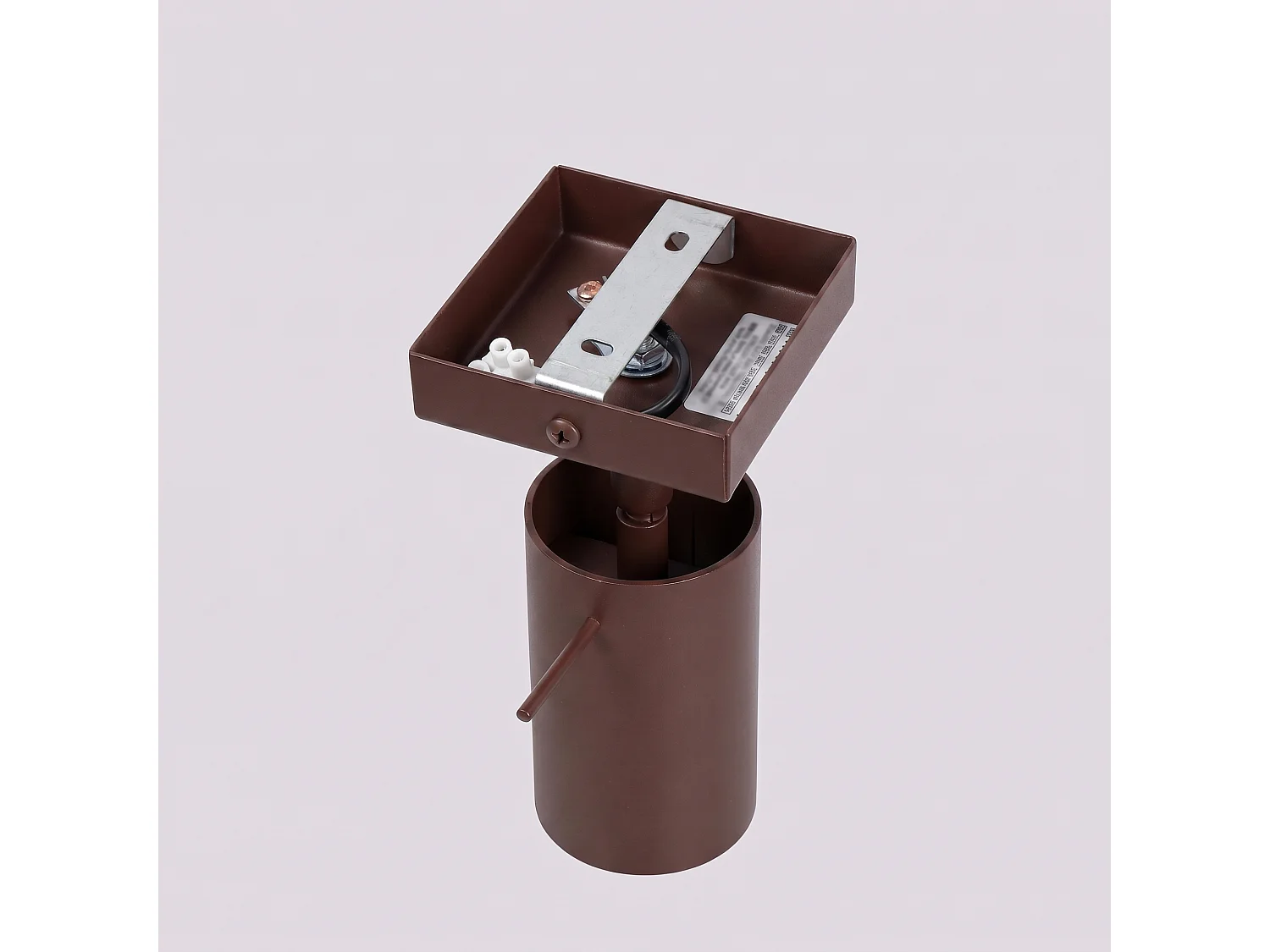 Applique moderne en acier - 1 sources lumineuses - L.8 x H.8 cm - marron