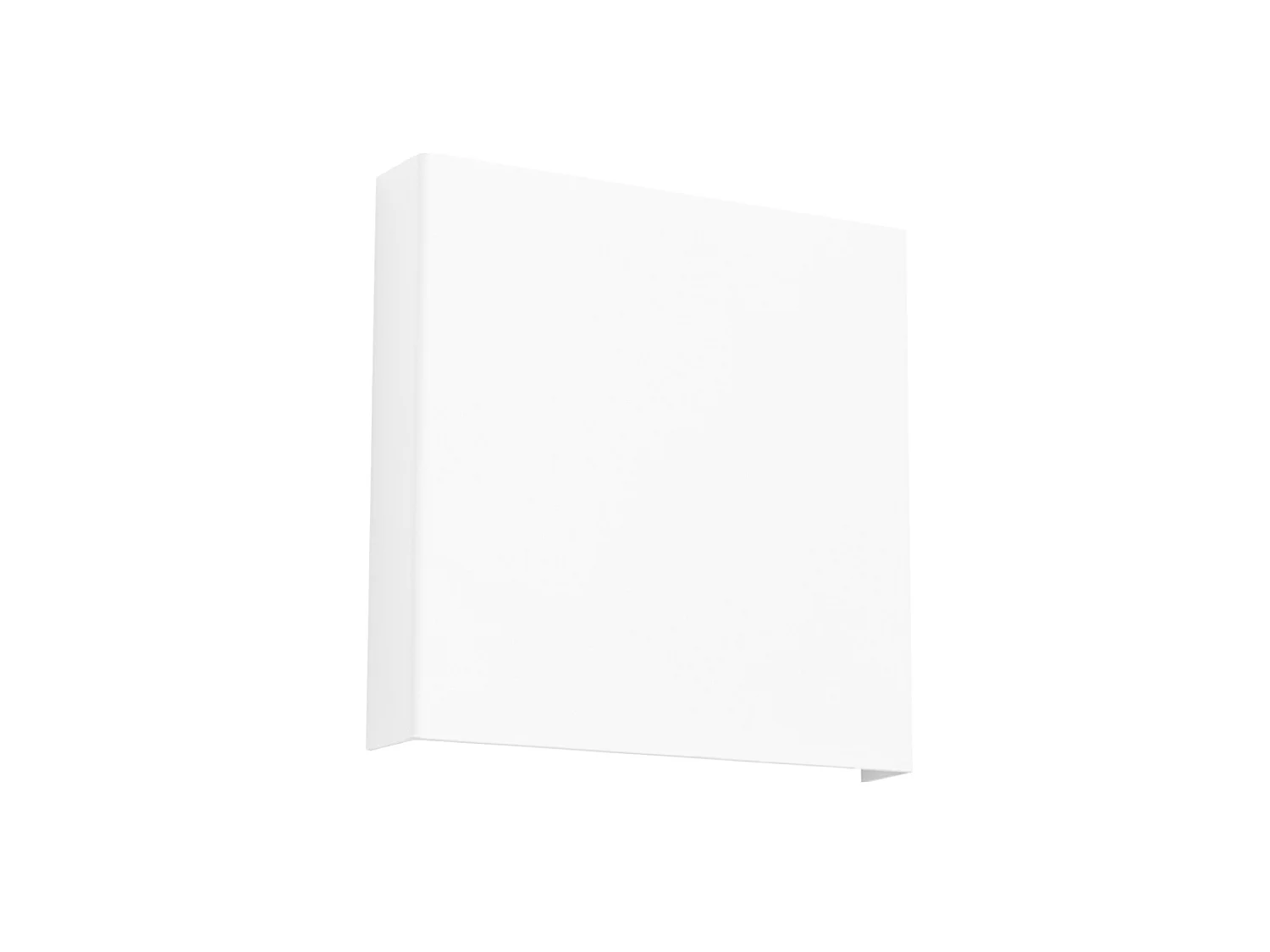 Appliques VANTA minimaliste en acier - 2 sources lumineuses - L.15 x H.15 cm - blanc