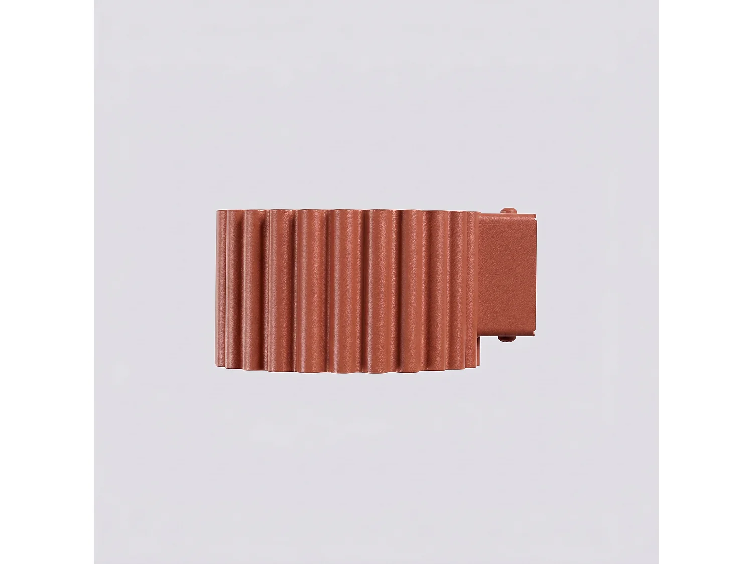 Appliques AURA minimaliste en aluminium - 1 sources lumineuses - L.10 x H.6 cm - ocre rouge