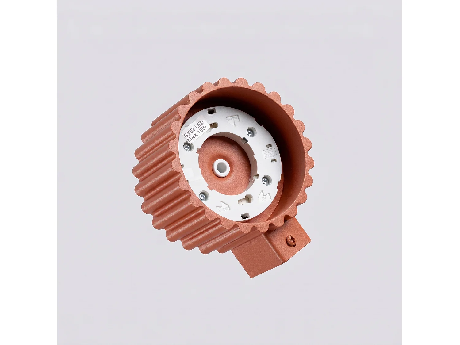 Appliques AURA minimaliste en aluminium - 1 sources lumineuses - L.10 x H.6 cm - ocre rouge