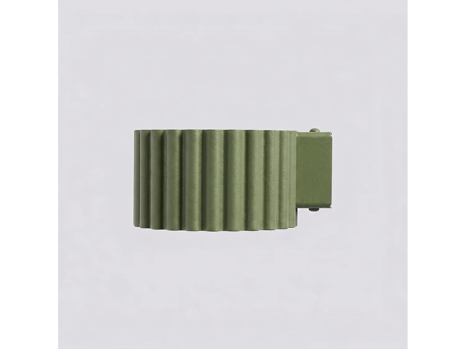 Applique minimaliste en aluminium - 1 sources lumineuses - L.10 x H.6 cm - vert olive