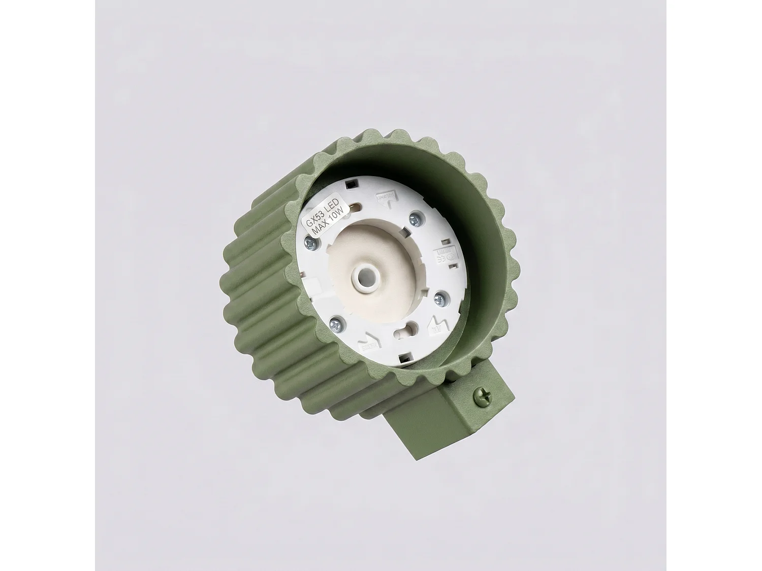 Applique minimaliste en aluminium - 1 sources lumineuses - L.10 x H.6 cm - vert olive