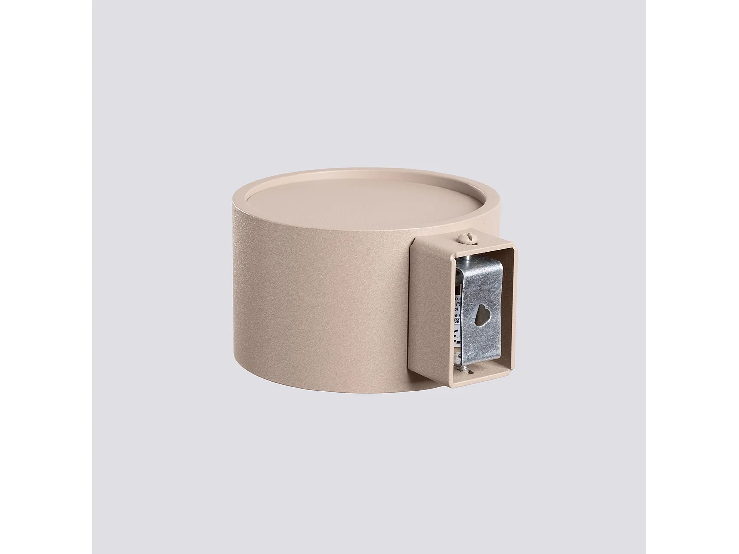 Applique minimaliste en aluminium - 1 sources lumineuses - L.10 x H.6 cm - taupe
