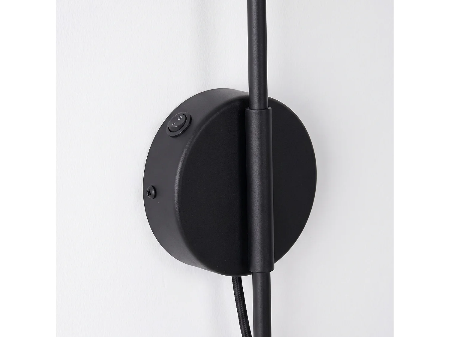 Appliques NOX moderne en acier - 1 sources lumineuses - L.14 x H.30 cm - noir