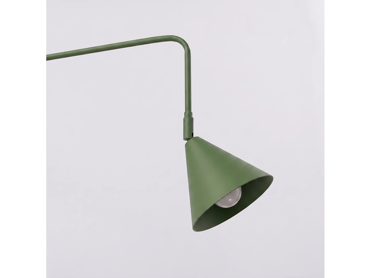Appliques NOX moderne en acier - 1 sources lumineuses - L.14 x H.30 cm - vert olive