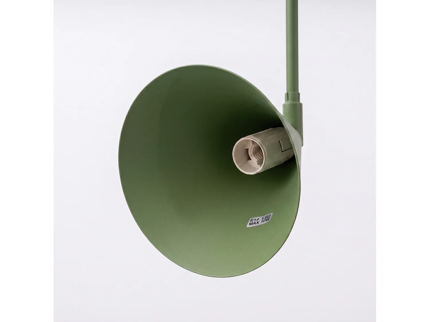 Appliques NOX moderne en acier - 1 sources lumineuses - L.14 x H.30 cm - vert olive