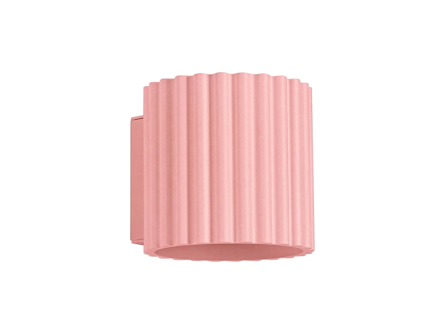 Applique minimaliste en aluminium - 1 sources lumineuses - L.10 x H.10 cm - rose