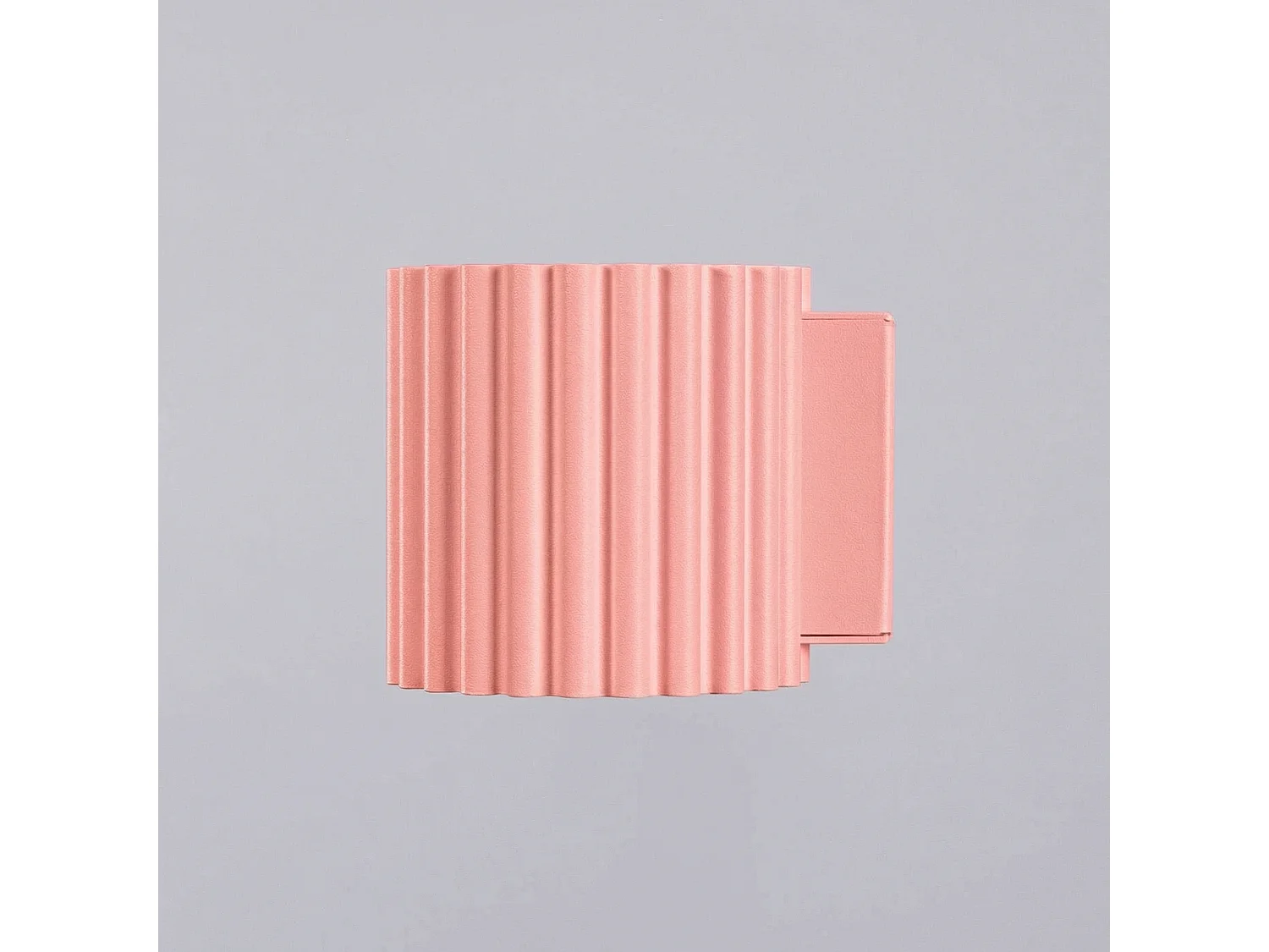 Applique minimaliste en aluminium - 1 sources lumineuses - L.10 x H.10 cm - rose