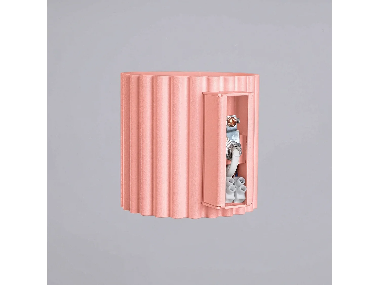 Applique minimaliste en aluminium - 1 sources lumineuses - L.10 x H.10 cm - rose