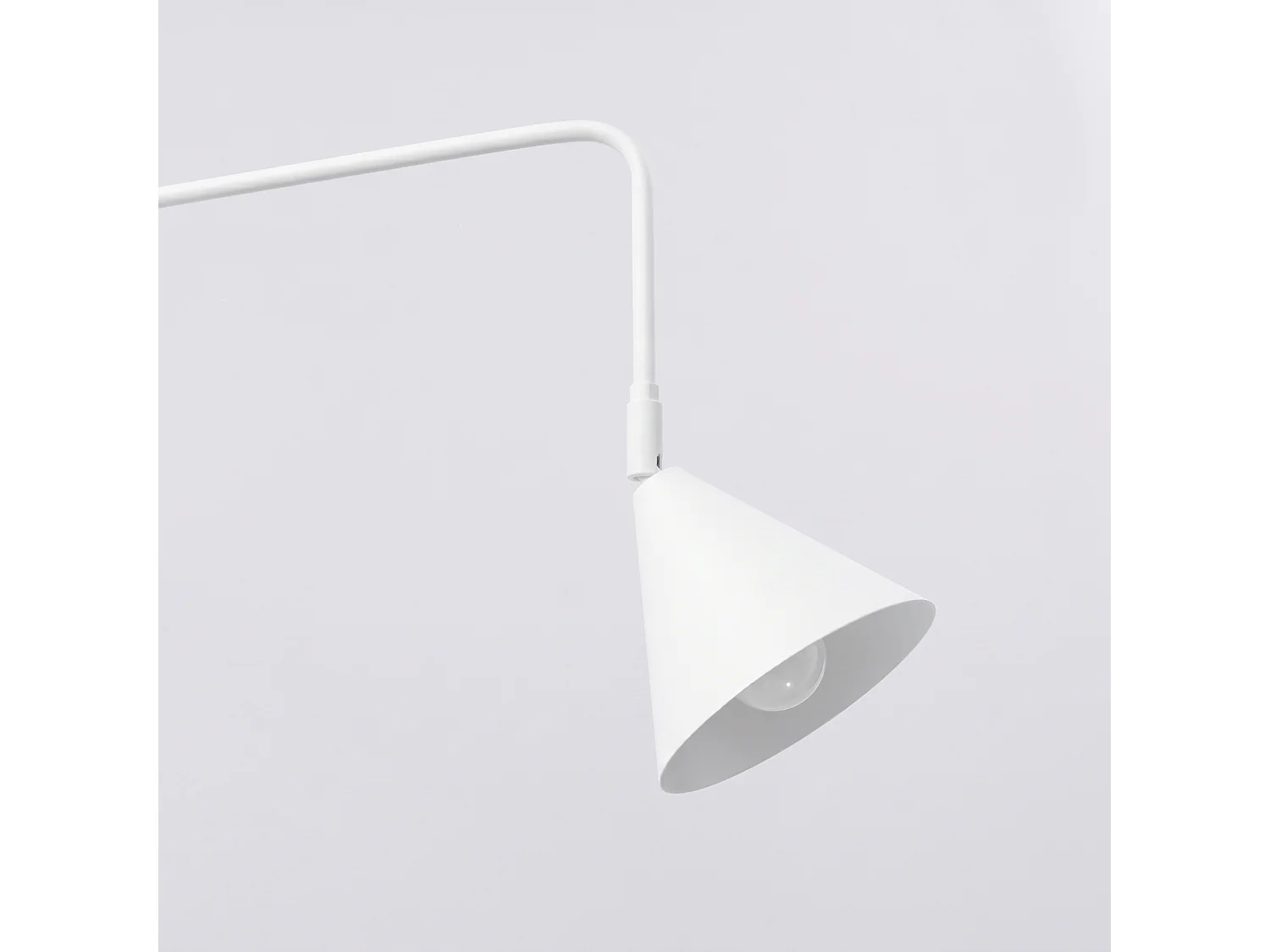 Appliques NOX moderne en acier - 1 sources lumineuses - L.14 x H.30 cm - blanc
