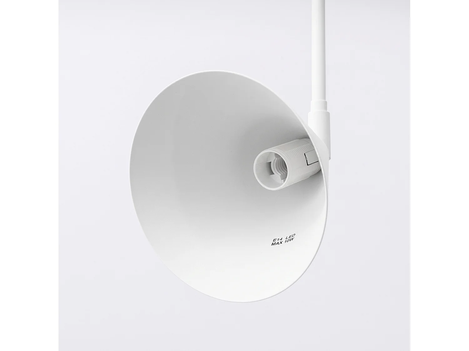 Appliques NOX moderne en acier - 1 sources lumineuses - L.14 x H.30 cm - blanc