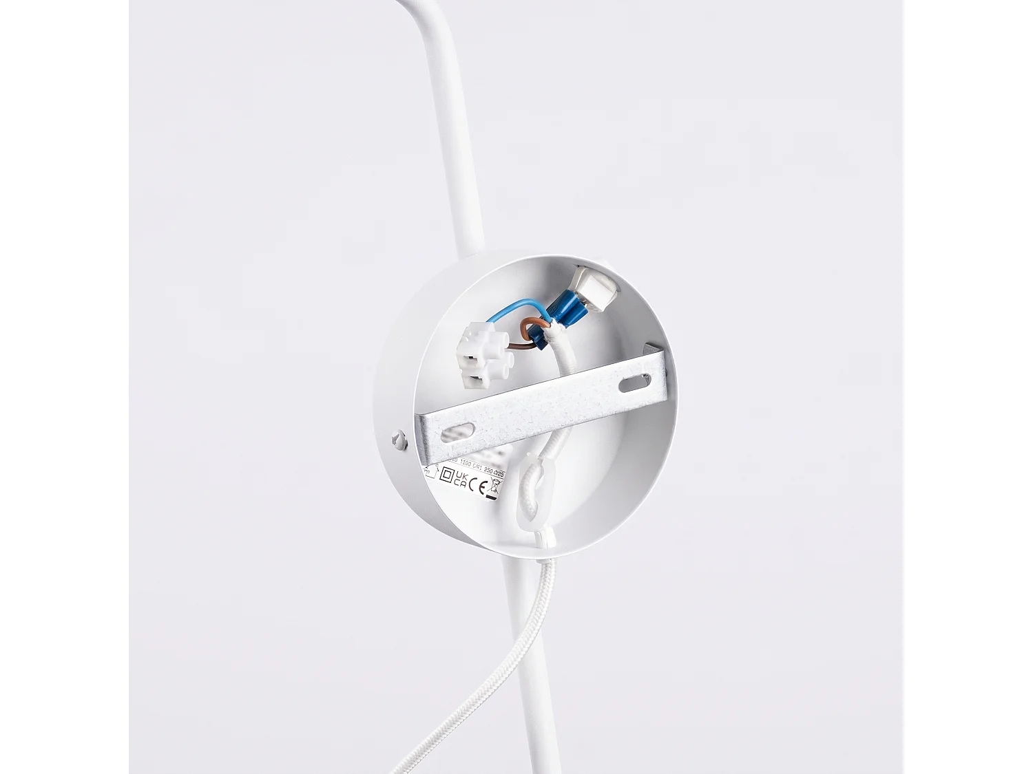 Appliques NOX moderne en acier - 1 sources lumineuses - L.14 x H.30 cm - blanc