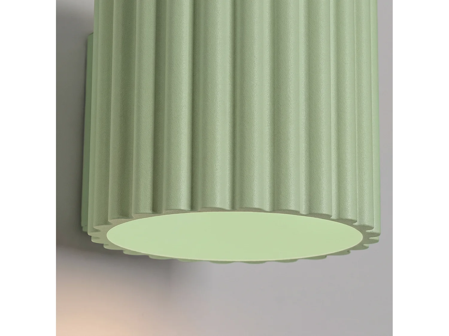Applique minimaliste en aluminium - 1 sources lumineuses - L.10 x H.10 cm - sauge