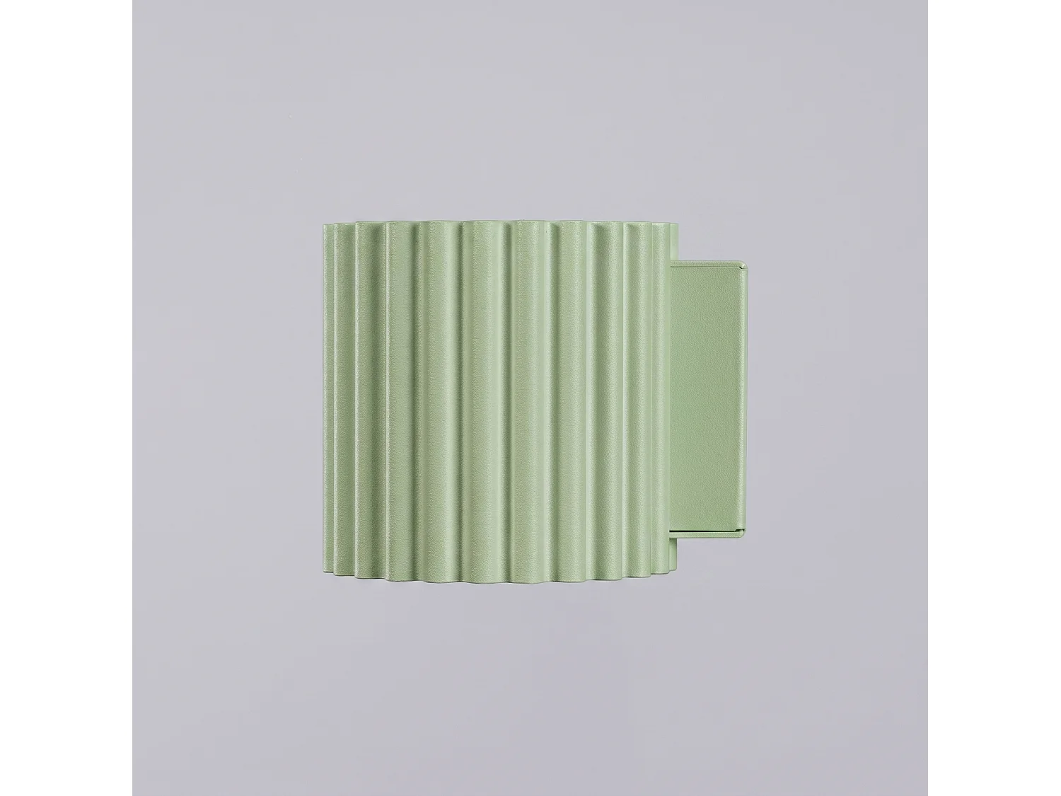 Applique minimaliste en aluminium - 1 sources lumineuses - L.10 x H.10 cm - sauge