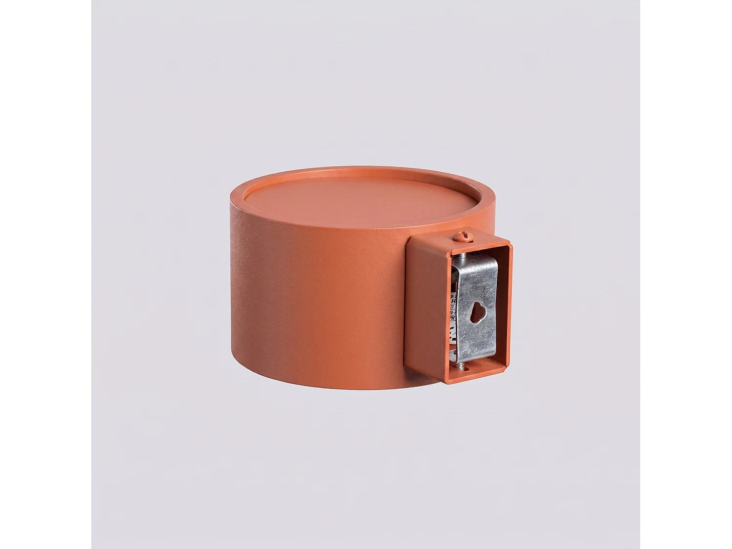 Applique minimaliste en aluminium - 1 sources lumineuses - L.10 x H.6 cm - ocre rouge