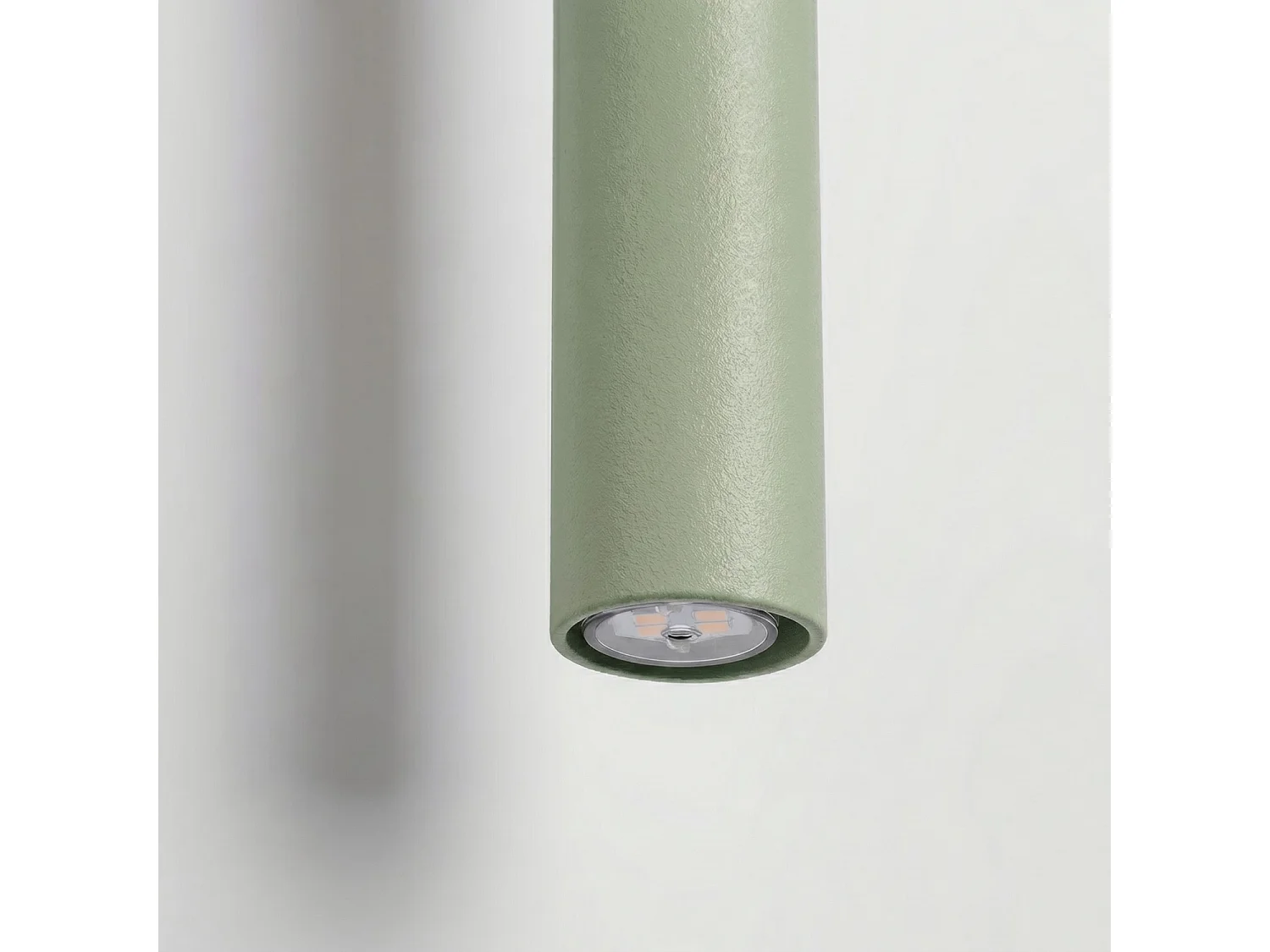 Applique moderne en acier - 2 sources lumineuses - L.2,5 x H.50 cm - sauge