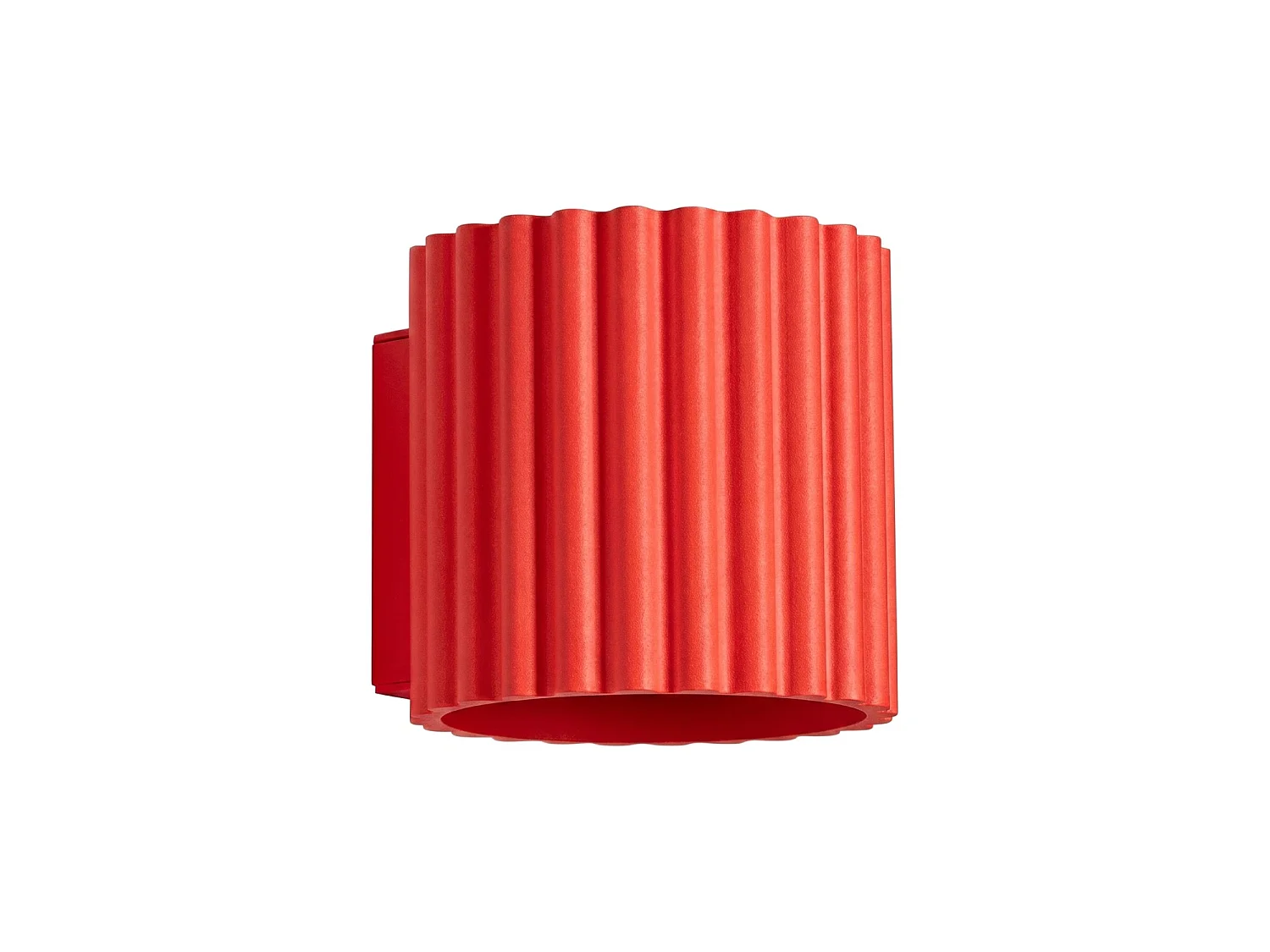 Applique minimaliste en aluminium - 1 sources lumineuses - L.10 x H.10 cm - rouge