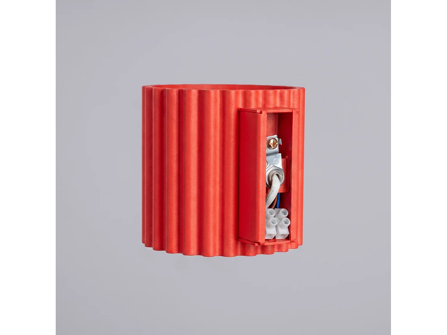 Applique minimaliste en aluminium - 1 sources lumineuses - L.10 x H.10 cm - rouge