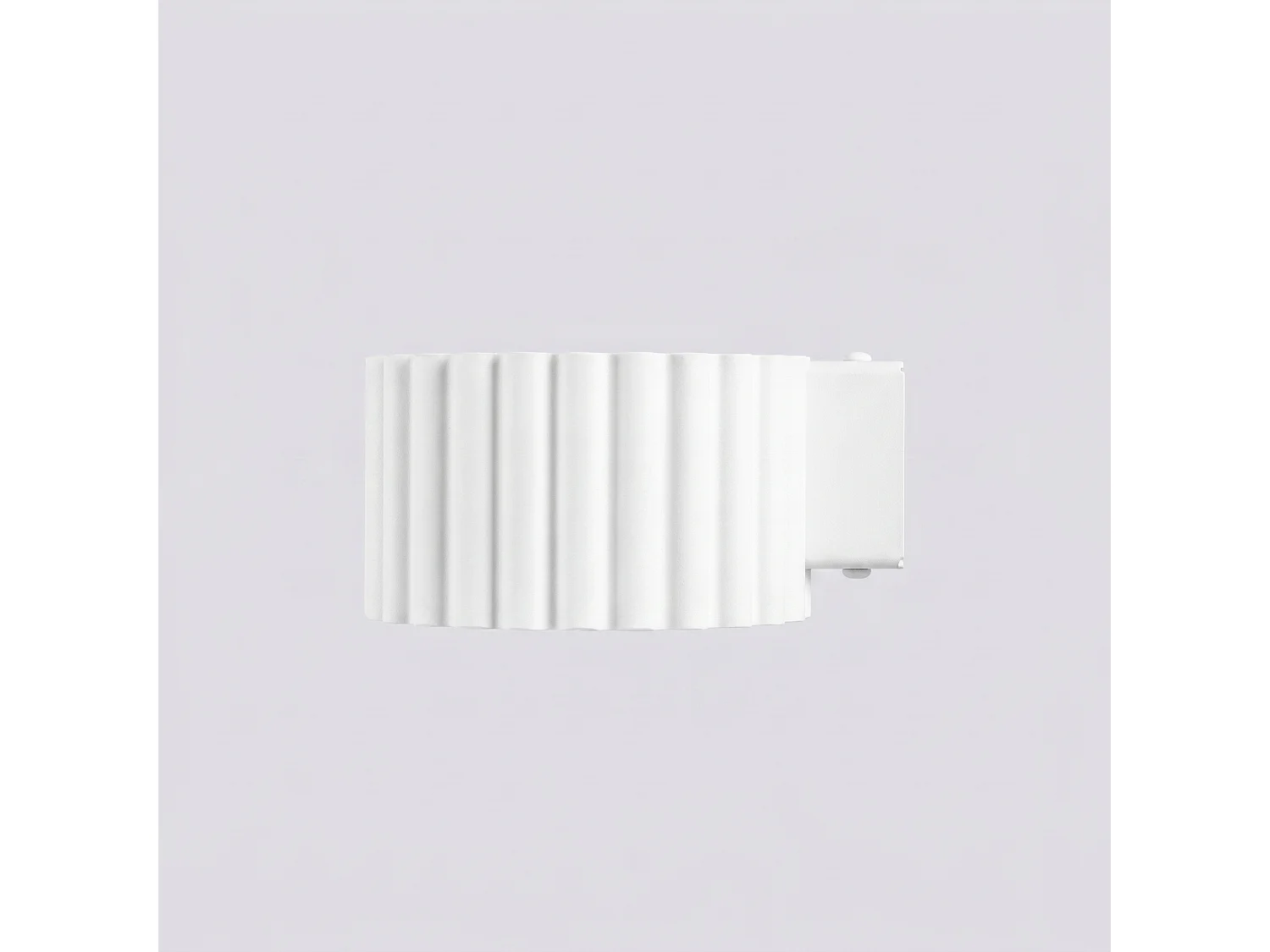 Applique minimaliste en aluminium - 1 sources lumineuses - L.10 x H.6 cm - blanc