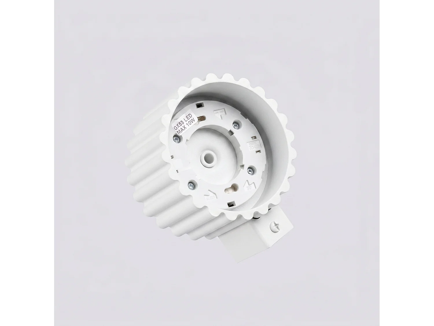 Applique minimaliste en aluminium - 1 sources lumineuses - L.10 x H.6 cm - blanc