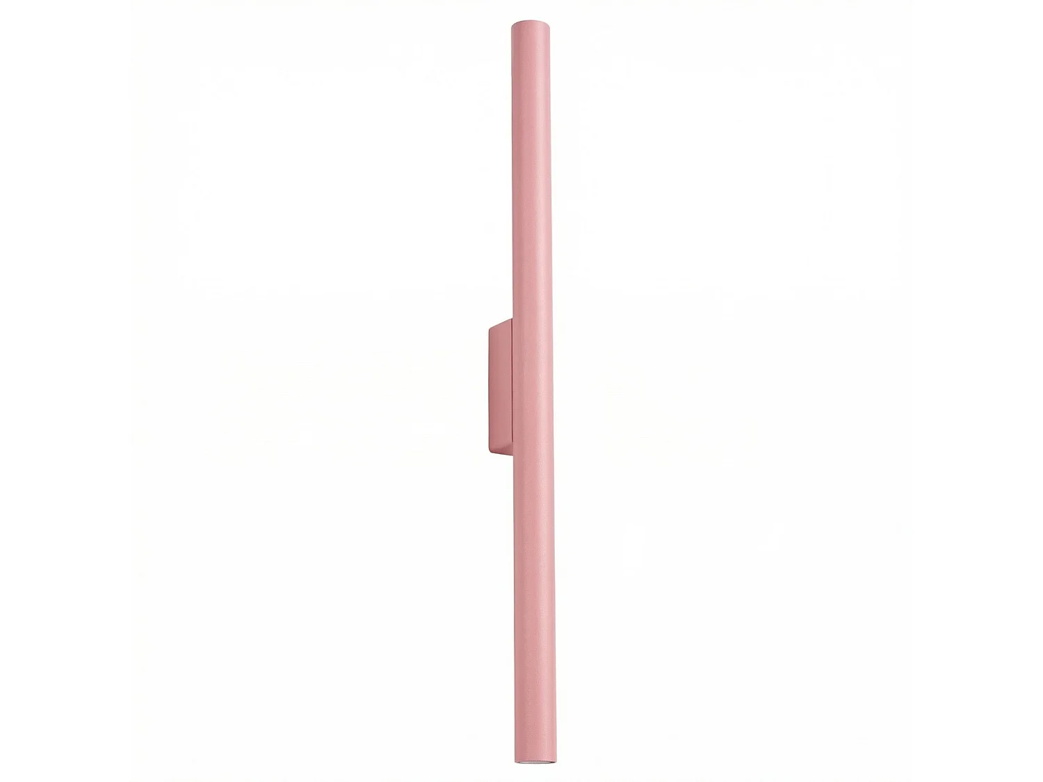Applique moderne en acier - 2 sources lumineuses - L.2,5 x H.50 cm - rose