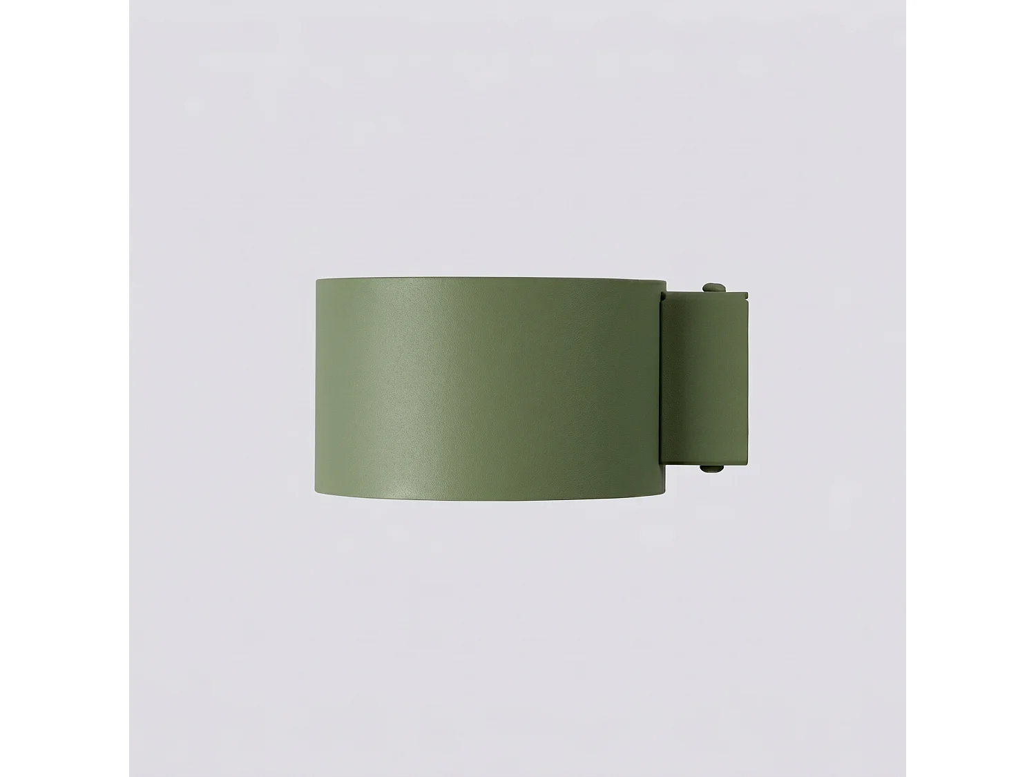 Applique minimaliste en aluminium - 1 sources lumineuses - L.10 x H.6 cm - vert olive