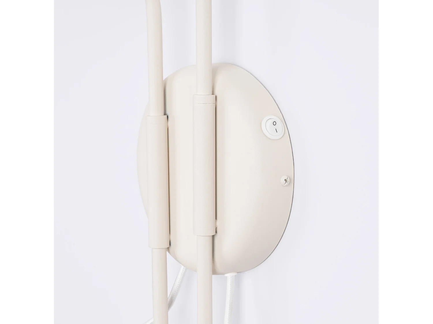 Appliques NOX moderne en acier - 2 sources lumineuses - L.150 x H.30 cm - beige