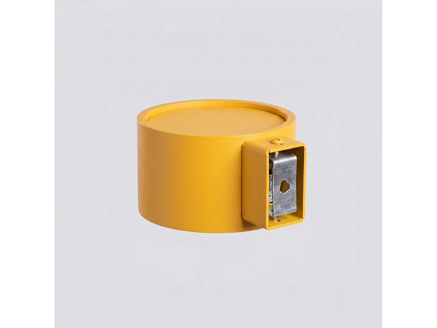 Applique minimaliste en aluminium - 1 sources lumineuses - L.10 x H.6 cm - jaune