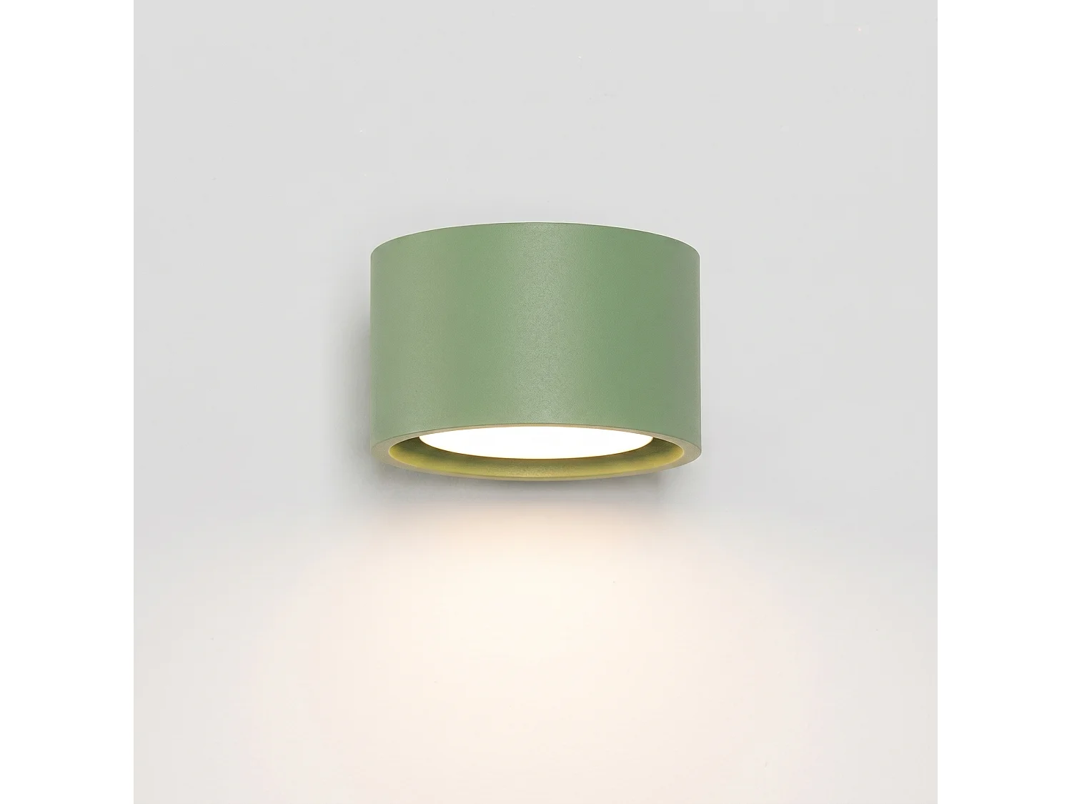 Applique minimaliste en aluminium - 1 sources lumineuses - L.10 x H.6 cm - sauge