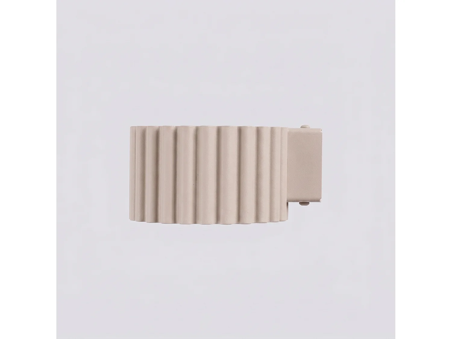 Applique minimaliste en aluminium - 1 sources lumineuses - L.10 x H.6 cm - taupe
