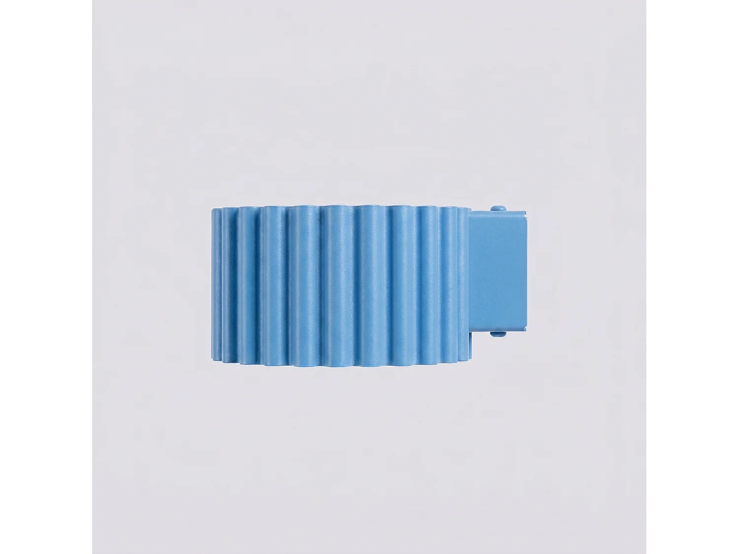 Applique minimaliste en aluminium - 1 sources lumineuses - L.10 x H.6 cm - bleu clair