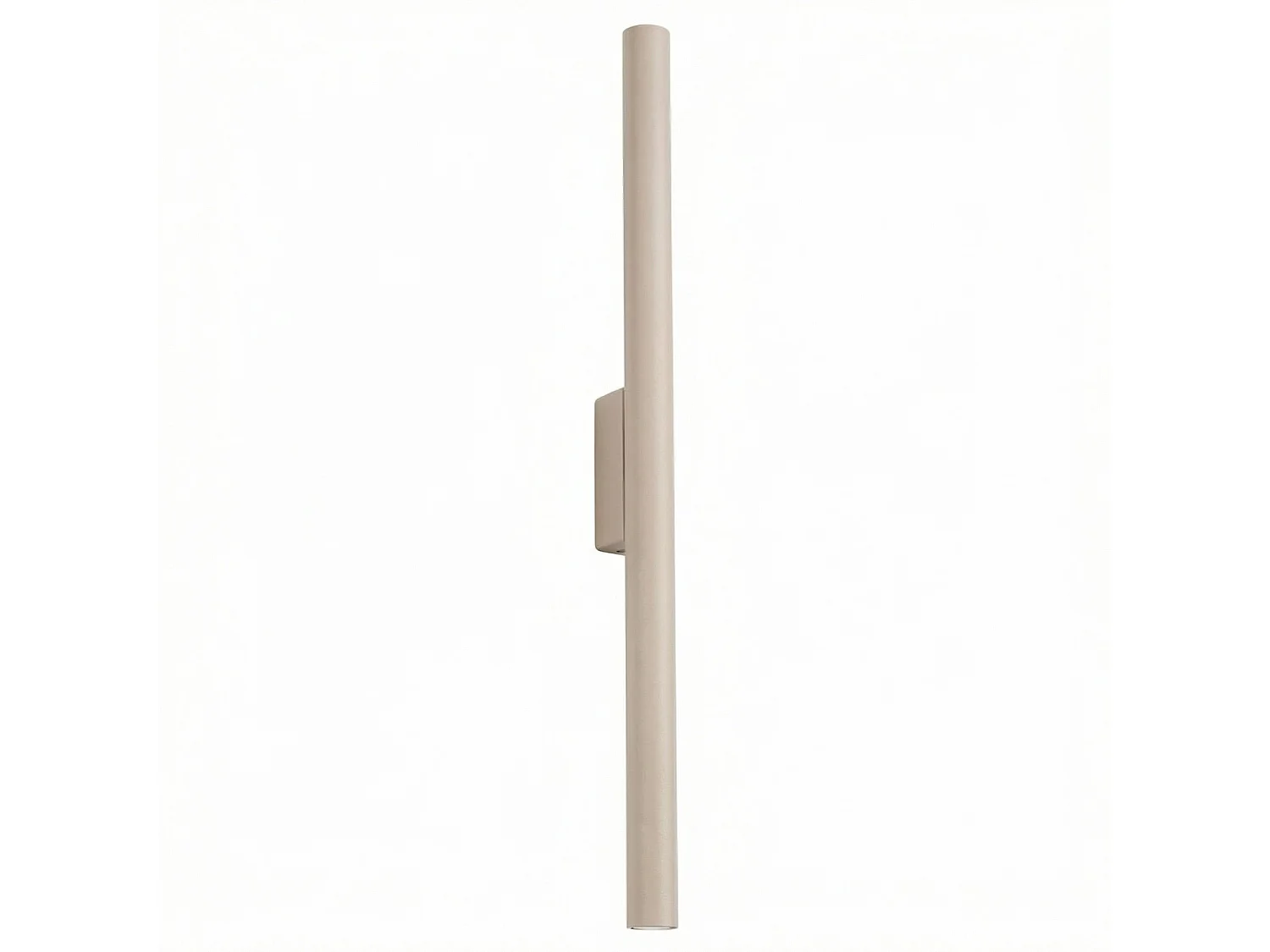 Applique moderne en acier - 2 sources lumineuses - L.2,5 x H.50 cm - taupe