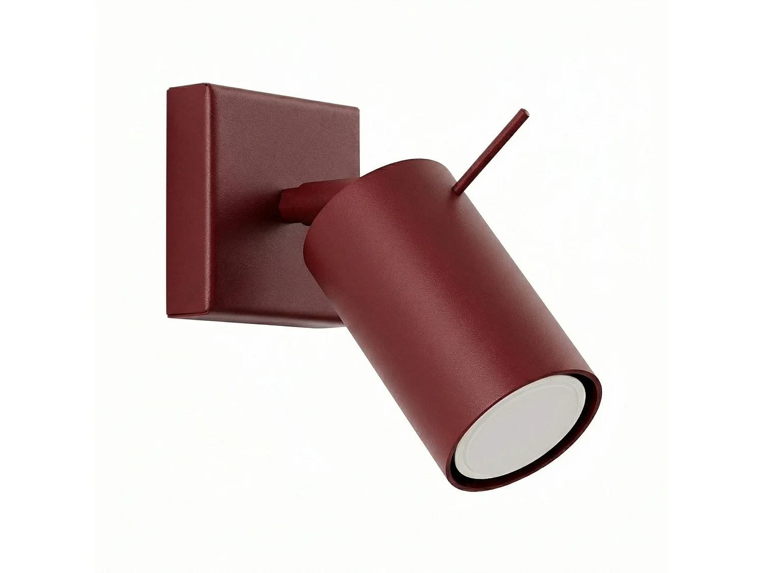 Applique moderne en acier - 1 sources lumineuses - L.8 x H.8 cm - bordeaux
