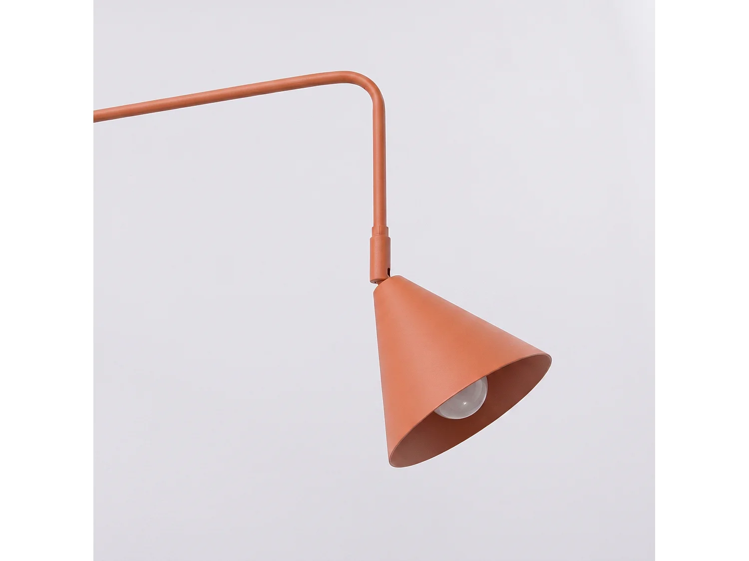 Appliques NOX moderne en acier - 1 sources lumineuses - L.14 x H.30 cm - ocre rouge