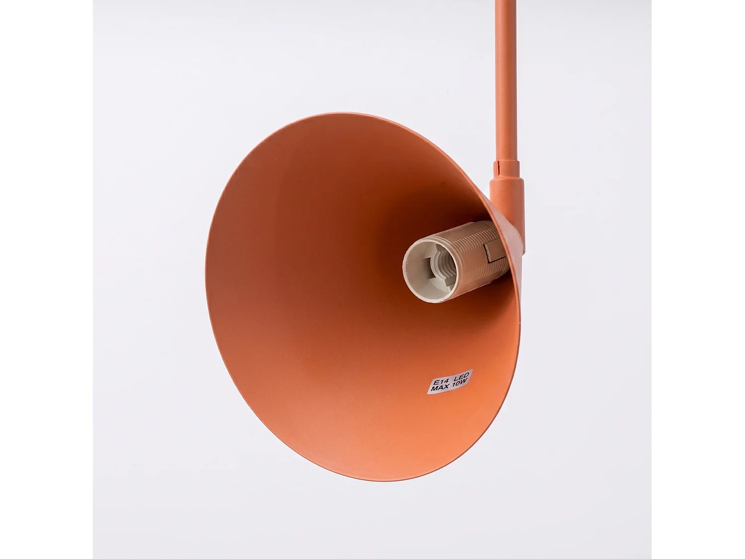 Appliques NOX moderne en acier - 1 sources lumineuses - L.14 x H.30 cm - ocre rouge