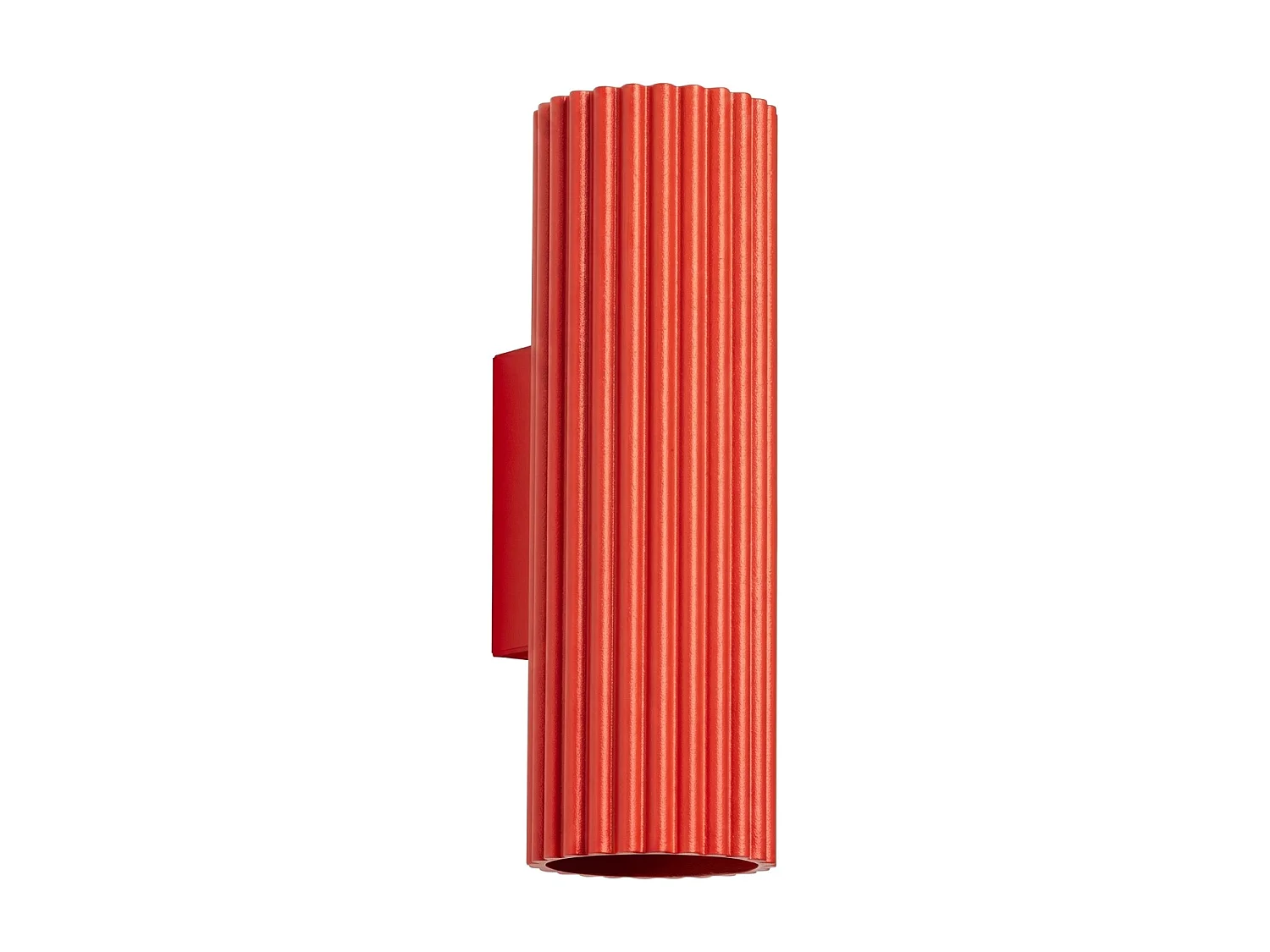 Applique minimaliste en aluminium - 2 sources lumineuses - L.6,5 x H.20 cm - rouge